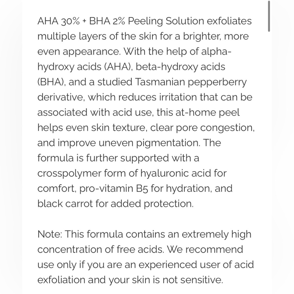 NWT The Ordinary AHA BHA Peeling Solution 30 ml/1 fl oz - Picture 4 of 11